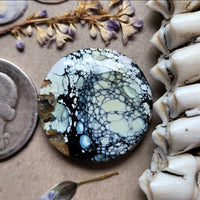 Natural Polychrome White River Round Cabochon