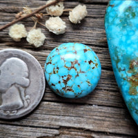 Kingman Turquoise Mountain Round Cabochon