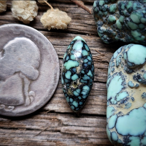 Angel Wing Variscite Marquise Cabochon