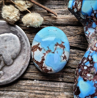 Natural Lavender Turquoise Oval Cabochon