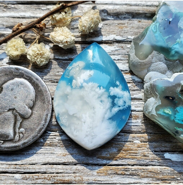 Skystone Drop Cabochon