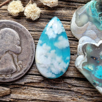 Skystone Doublet Drop Cabochon