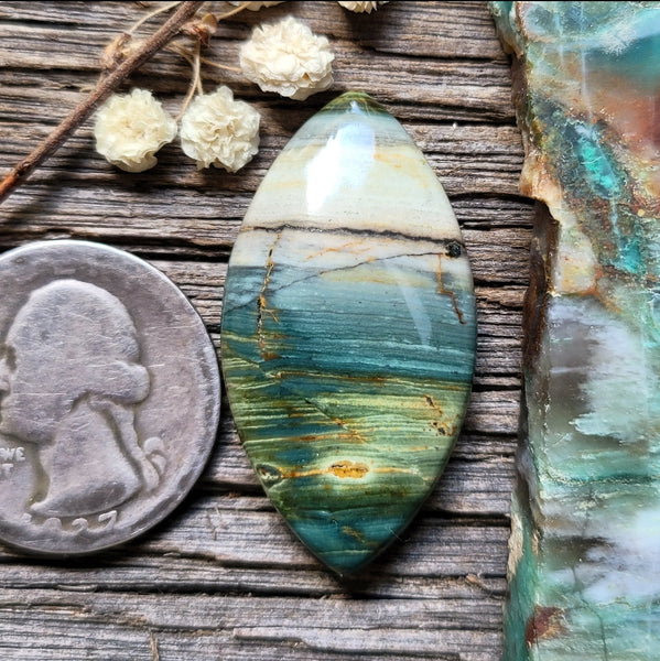 Gary Green Marquise Cabochon