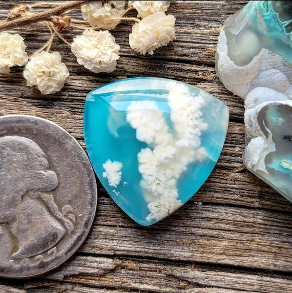 Skystone Doublet Trillion Cabochon