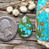 Kingman Turquoise Mountain Drop Cabochon