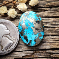Kingman Turquoise Mountain Oval Cabochon