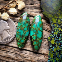 Hubei Turquoise Oval Pair Cabochon