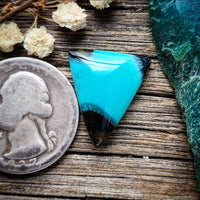 Bacan Gem Silica Triangle Cabochon