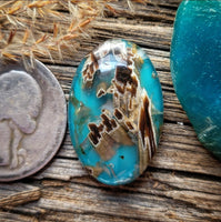 Turkish Stick Agate Oval Doublet Cabochon