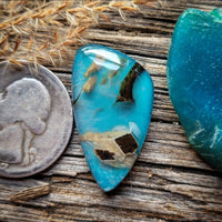 Turkish Stick Agate Freeform Doublet Cabochon