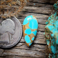 #8 Turquoise Drop Cabochon