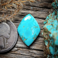 #8 Turquoise Diamond Cabochon