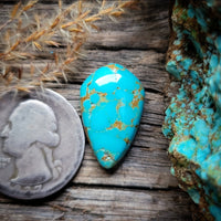 #8 Turquoise Drop Cabochon