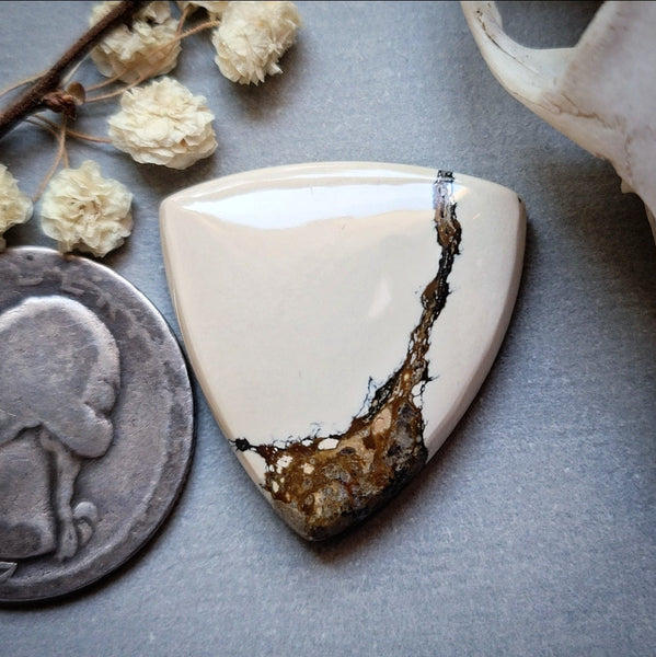 Ivory Creek Trillion Cabochon