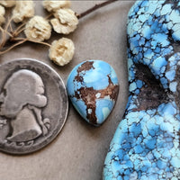 Natural Lavender Turquoise Gumdrop Cabochon