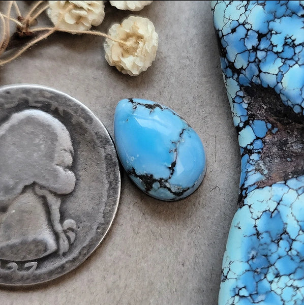 Natural Lavender Turquoise Small Teardrop Cabochon