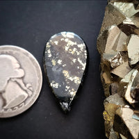 Josephinite Teardrop Cabochon