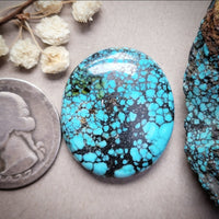 Natural Polychrome Moon River Oval Cabochon